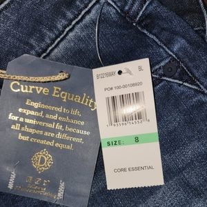 Democracy Blue Denim "Ab"solution® Itty Bitty Boot Jeans - 8 / Blue Denim